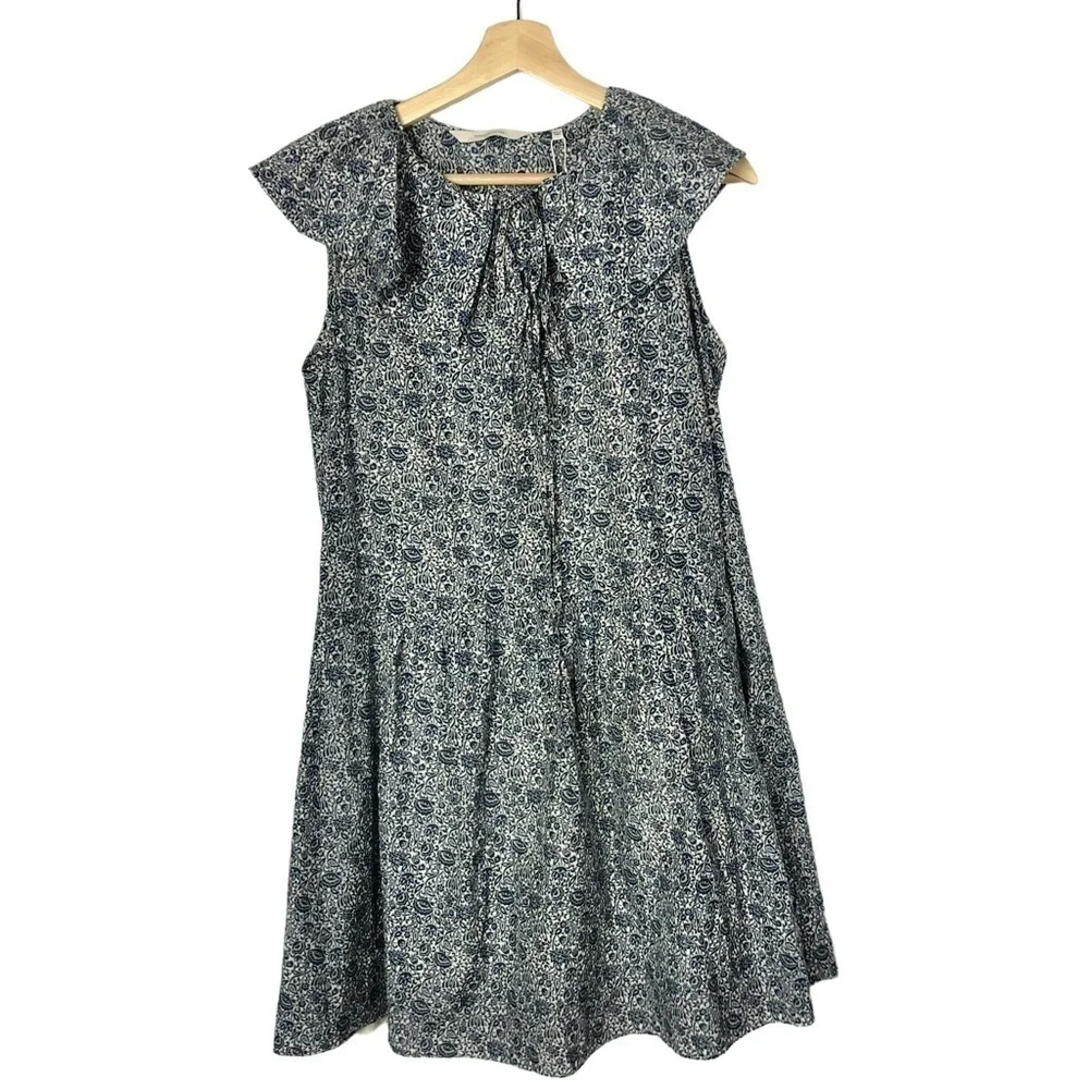 Rebecca Taylor‎ Blue & White Vine Printed Mini Dress M